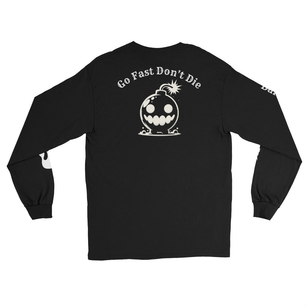 Baron Works "Go Fast Don't Die" Men’s Long Sleeve Shirt