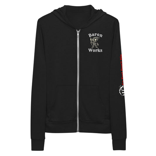 Baron Works Monster Unisex zip hoodie